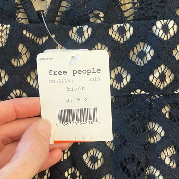 Free People Elegant Black Lace Dress - Picture 4 of 4